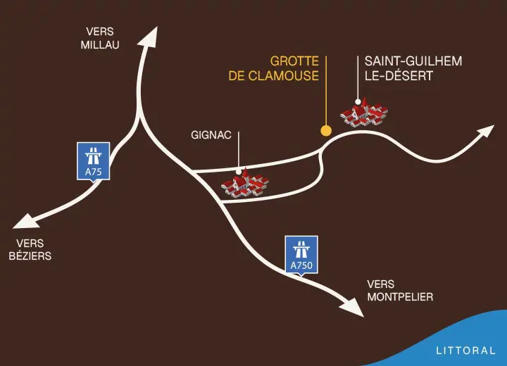 Clamouse acces situation